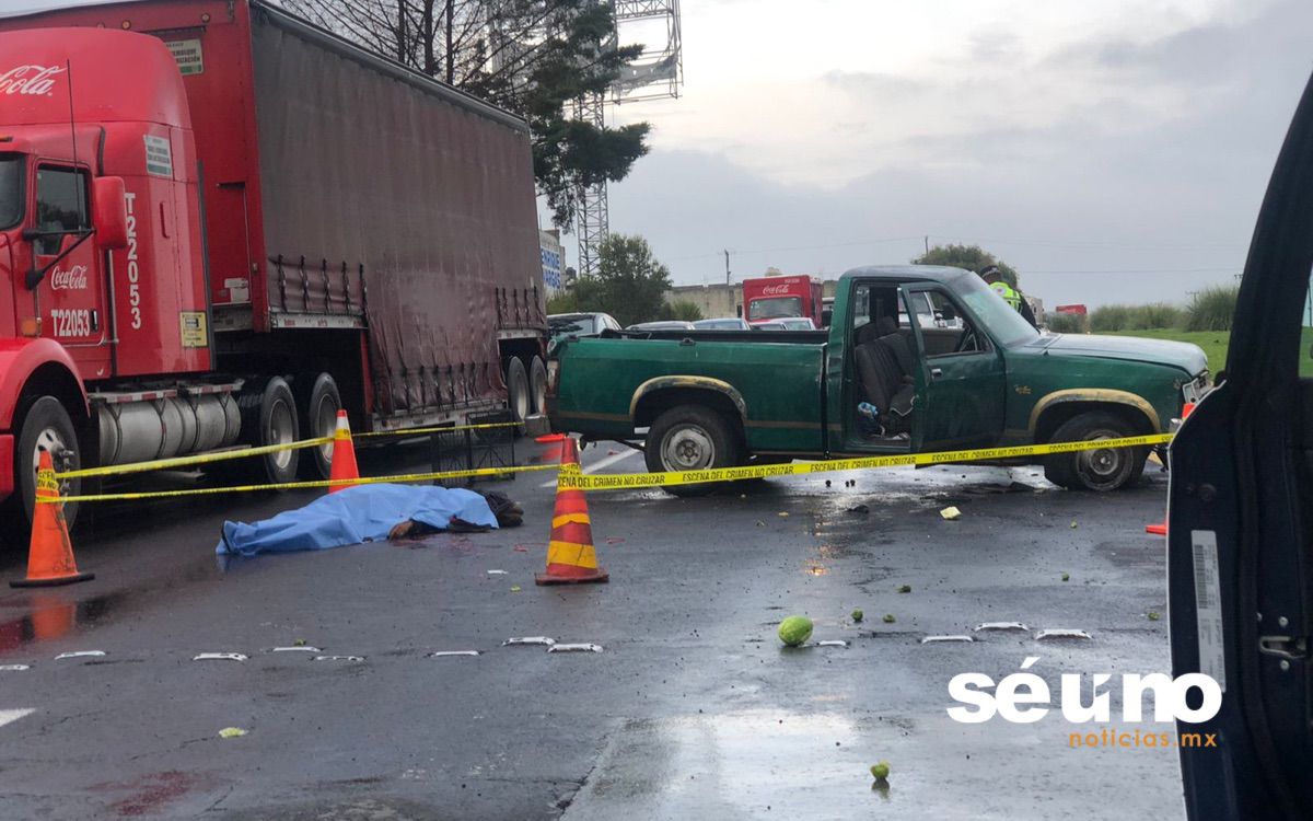 Muere hombre en accidente en Calzada del Pacífico, Toluca