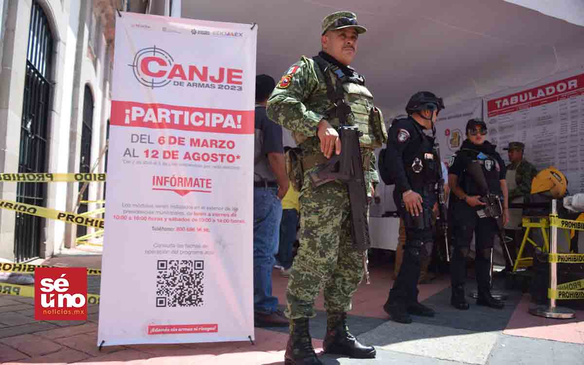 Toluca se suma al programa Canje de Armas 2023