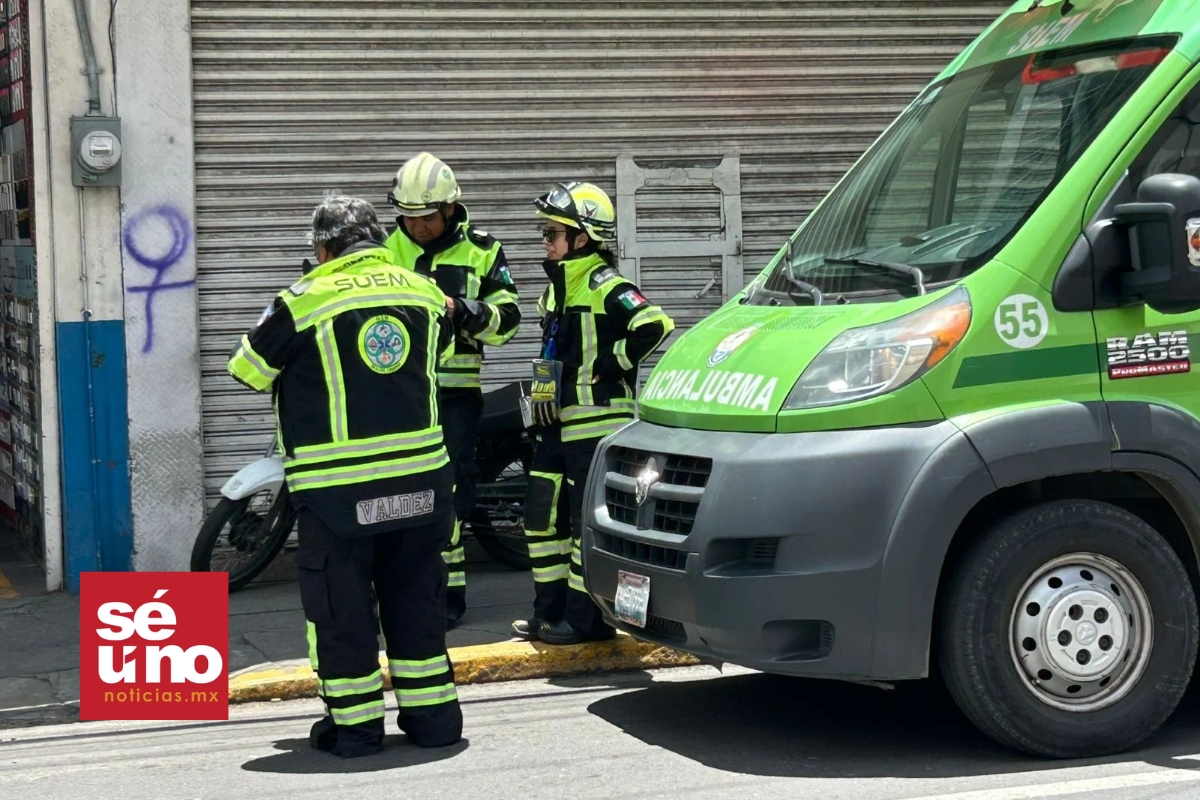 Hombre recibe descarga eléctrica en Toluca